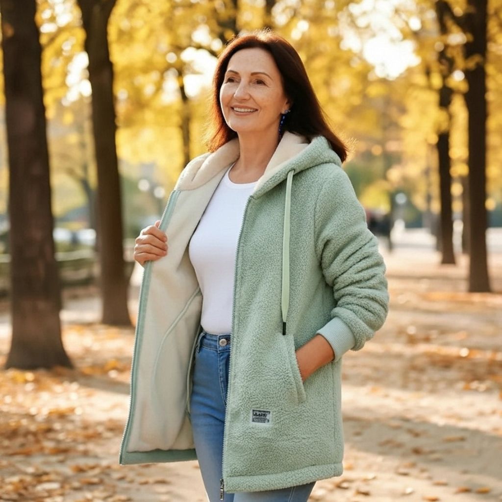Denise ~ cardigan en peluche