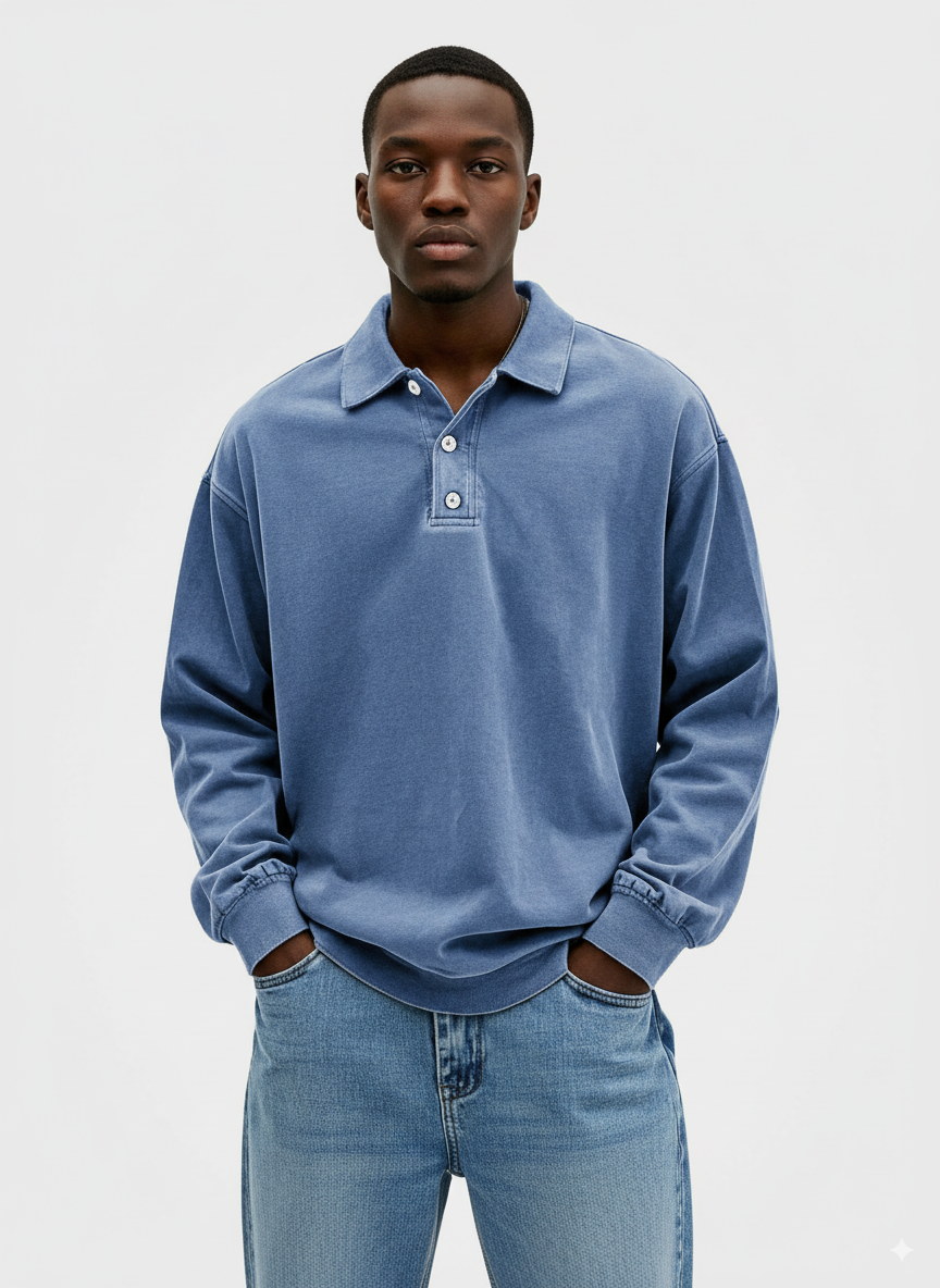 AURÉLIA™ | POLO HOMME À MANCHES LONGUES