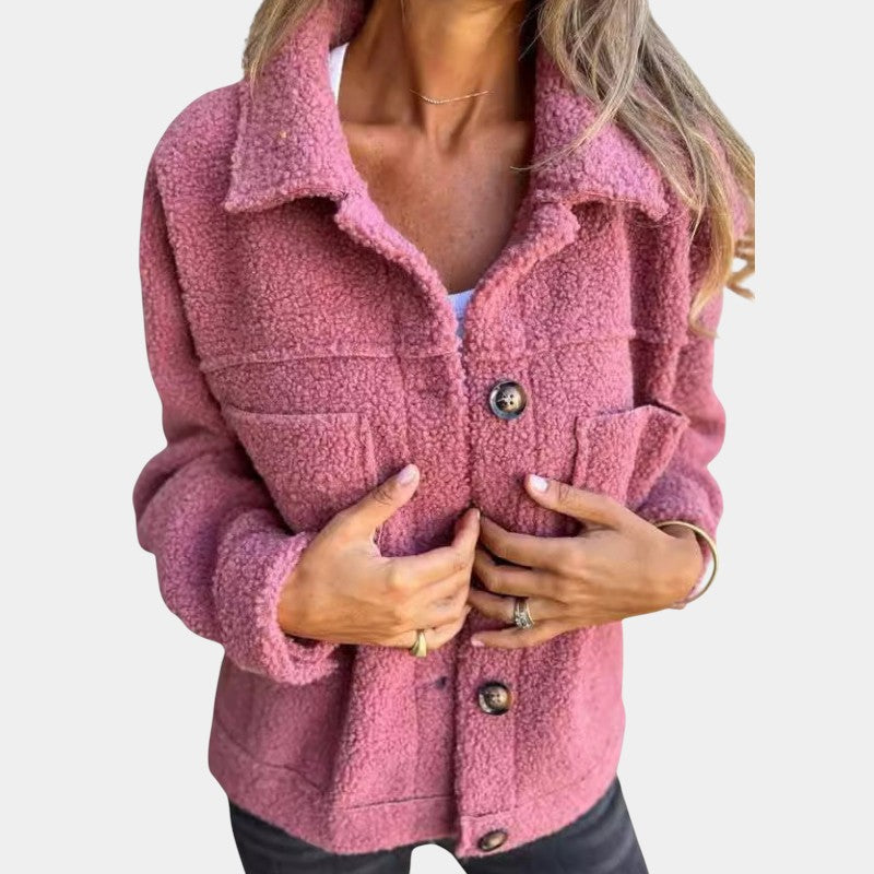 KATIA™ | VESTE EN POLAIRE DOUCE AVEC BOUTONS