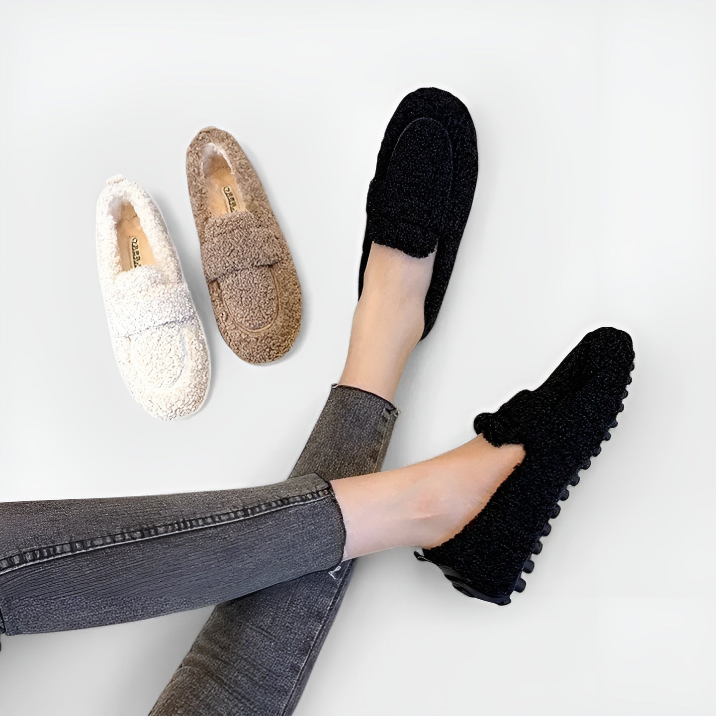 USHA | MOCASSINS EN LAINE LUXUEUX